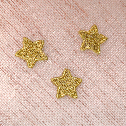 3 Pieces star patch, shiny star patch, tiny star patch, iron on star, iron on patches, cute patches, patch for clothing, patch for hat