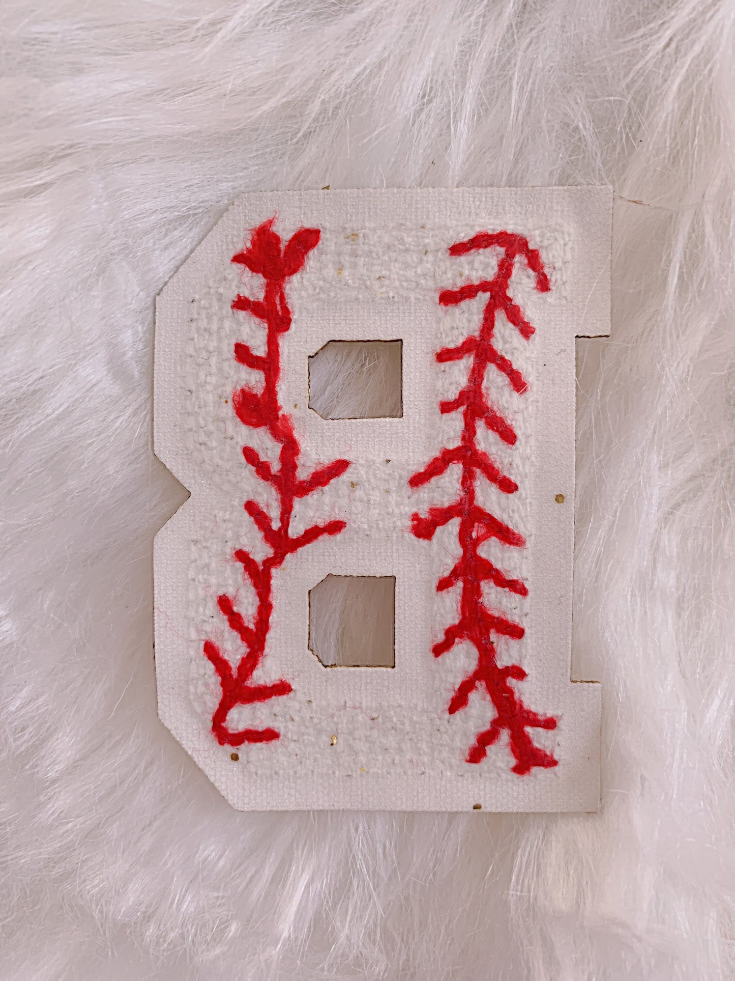 2.75 Inch Baseball letter patch,chenille letters, iron on patch, iron on letters, baseball sweatshirt, letters for hats, baseball shirts