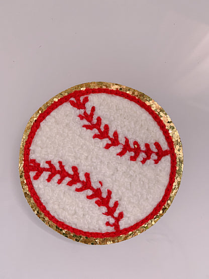 2.75 Inch Baseball letter patch,chenille letters, iron on patch, iron on letters, baseball sweatshirt, letters for hats, baseball shirts