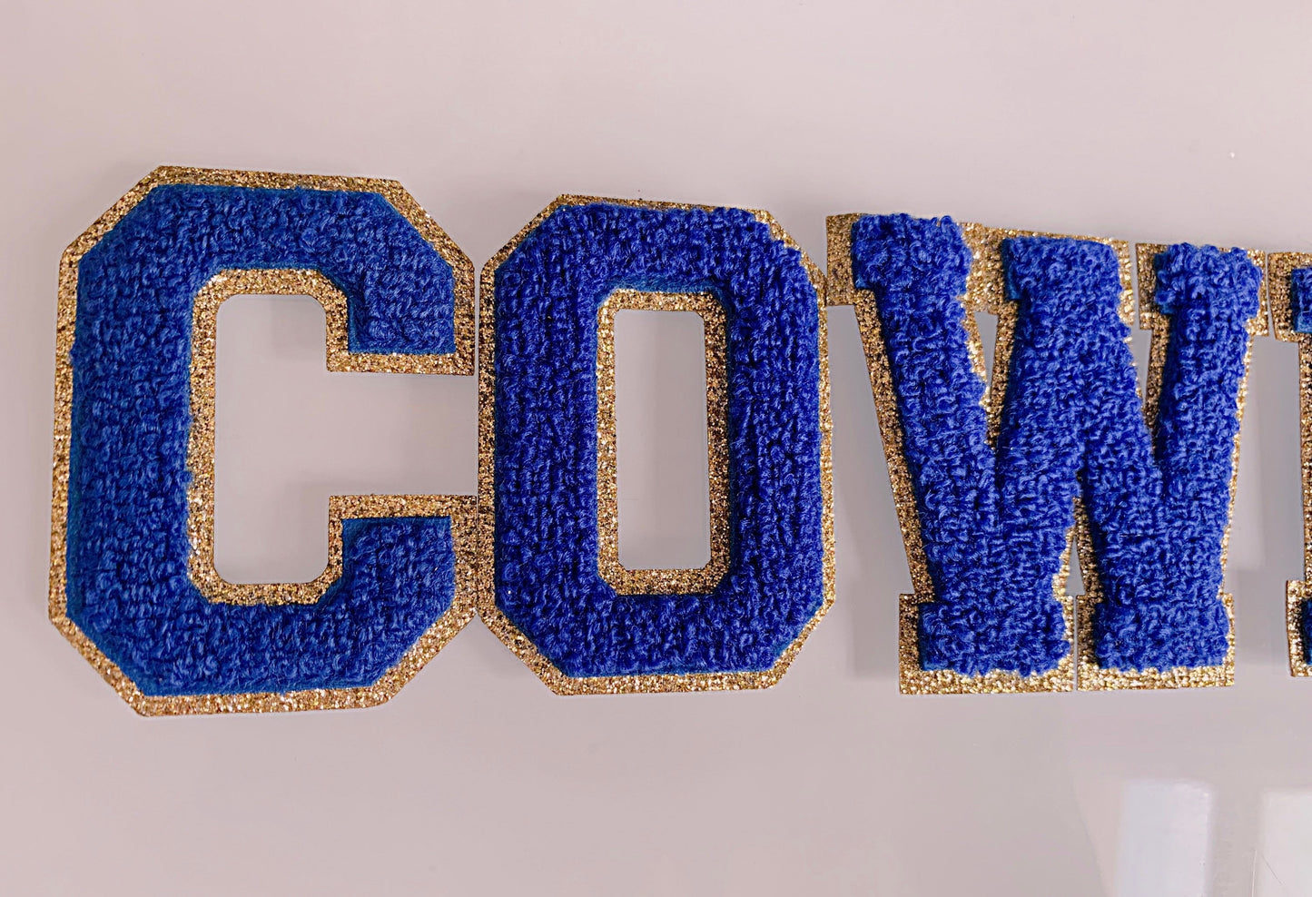 2.35 Inch Chenille letters | Game day shirts | chenille patches | iron on patch | iron on letters | football patches | football team shirts