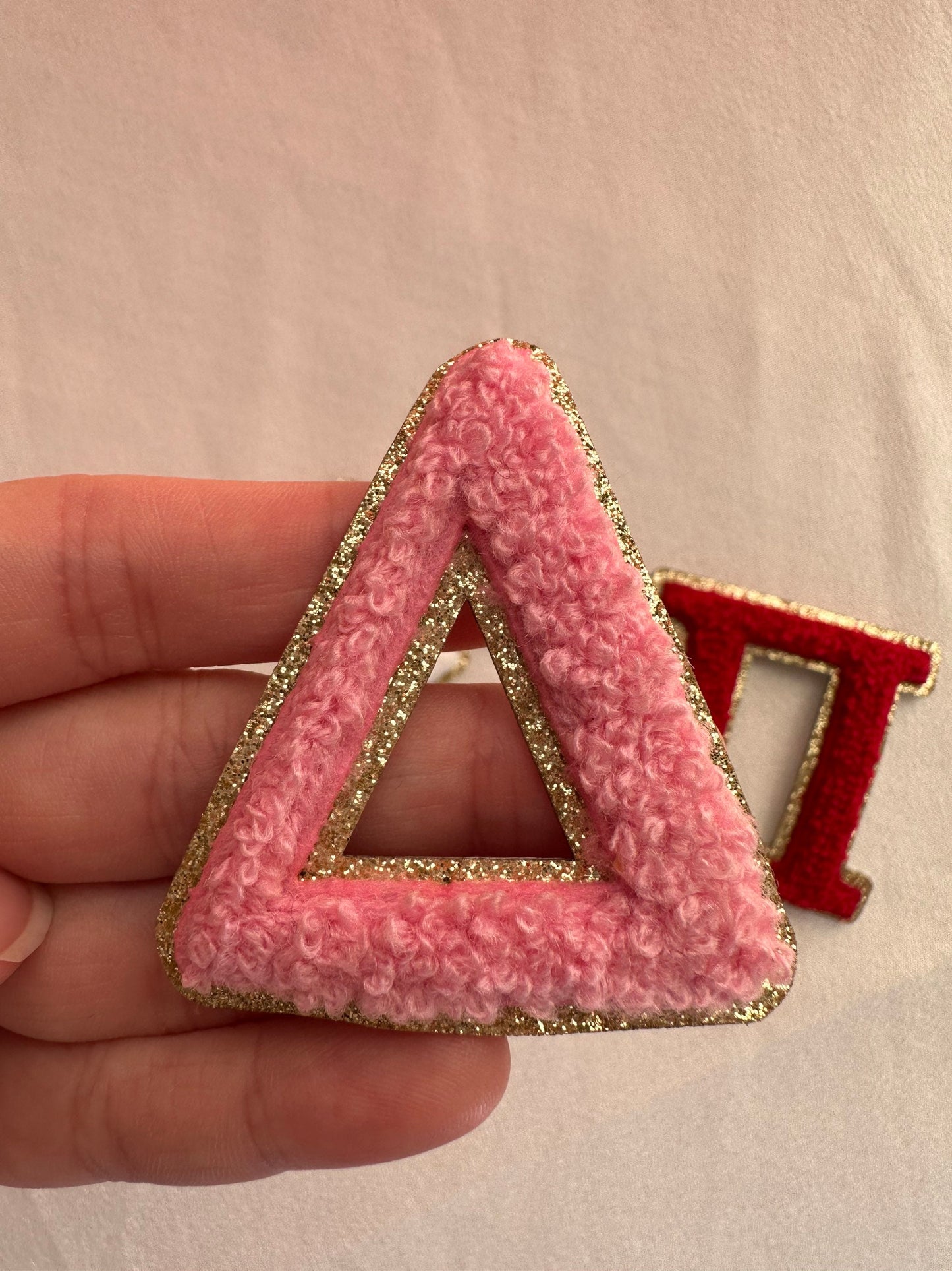 2.15” Sticker Sorority Letter| Greek letters | Sorority letters | Chenille Greek letters   | Greek letters | letters for clothes |