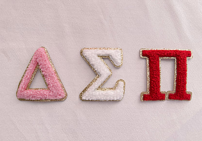 2.15” Sticker Sorority Letter| Greek letters | Sorority letters | Chenille Greek letters   | Greek letters | letters for clothes |