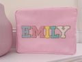 Personalized makeup bag - Custom pouch with letters - ChicBaby Studio