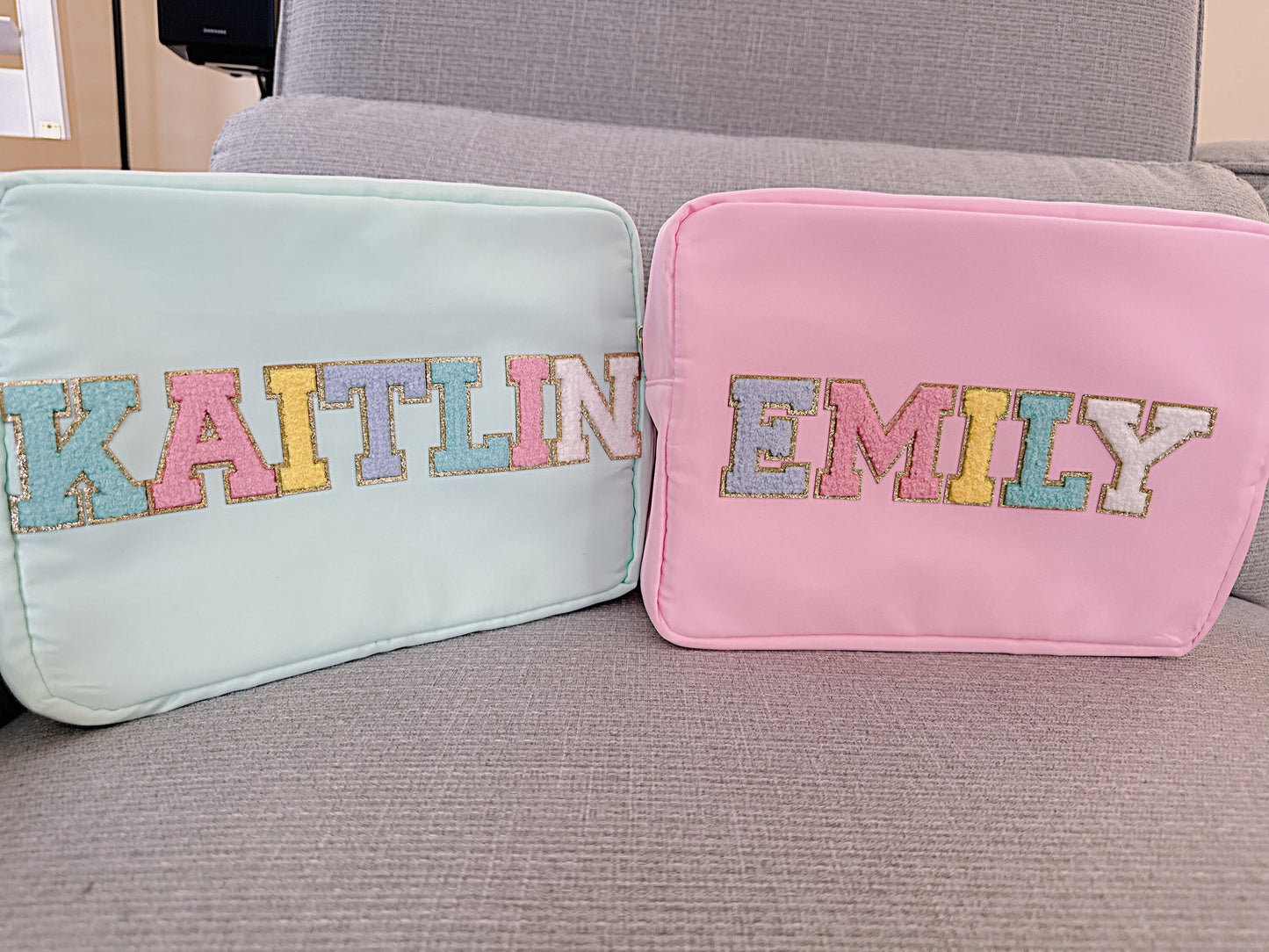 Personalized makeup bags Makeup pouch Bridesmaid gifts customized gift birthday gift Personalized makeup pouch