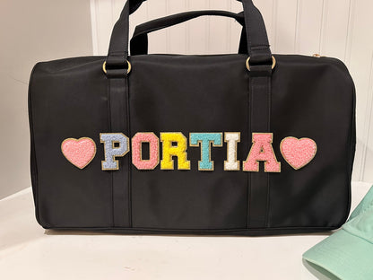 Personalized duffel bag| overnight bags | custom duffle bag | dance bag | personalized gift | birthday gift| personalized bag | gift for her