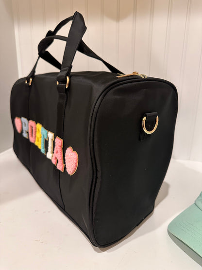 Personalized duffel bag| overnight bags | custom duffle bag | dance bag | personalized gift | birthday gift| personalized bag | gift for her