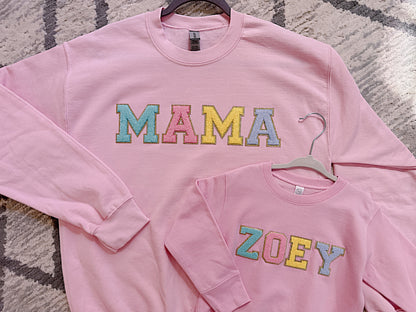 Mama sweatshirts | custom sweatshirts | personalized sweatshirts | Birthday gift | baby shower gift |Teacher gift| mama sweatshirt