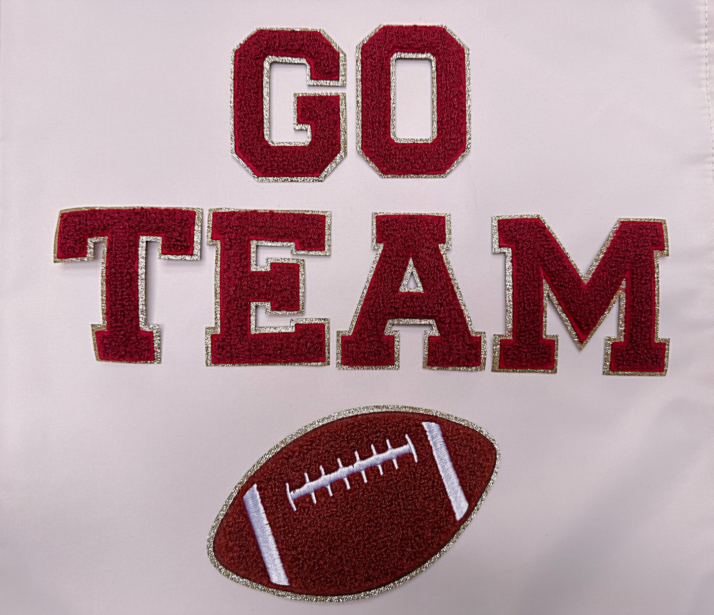 New MAROON | 3 Inch Chenille letters | Game day shirts | chenille patch | iron on patch | iron on letters | Game day shirts |